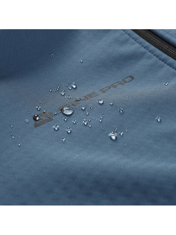 ALPINE PRO Pánska softshellová bunda s membránou ALPINE PRO HOOR 2 dk.metal blue