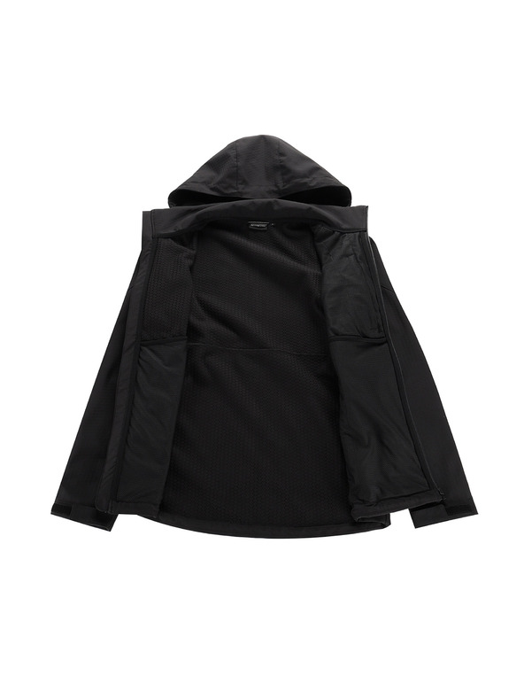 ALPINE PRO Pánska softshellová bunda s membránou ALPINE PRO GEDER black
