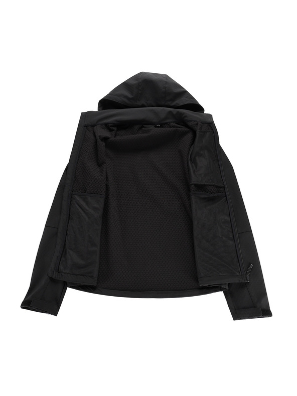 ALPINE PRO Pánska softshellová bunda s membránou ALPINE PRO HOOR black