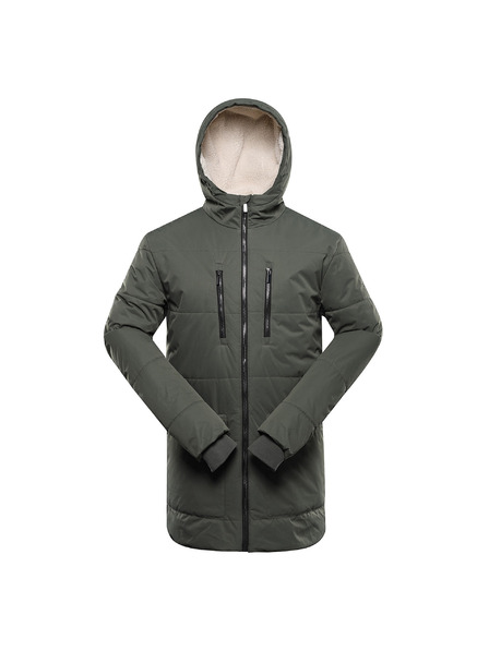 ALPINE PRO Pánska dlhšia zimná bunda s membránou ptx ALPINE PRO COLWEL petrol