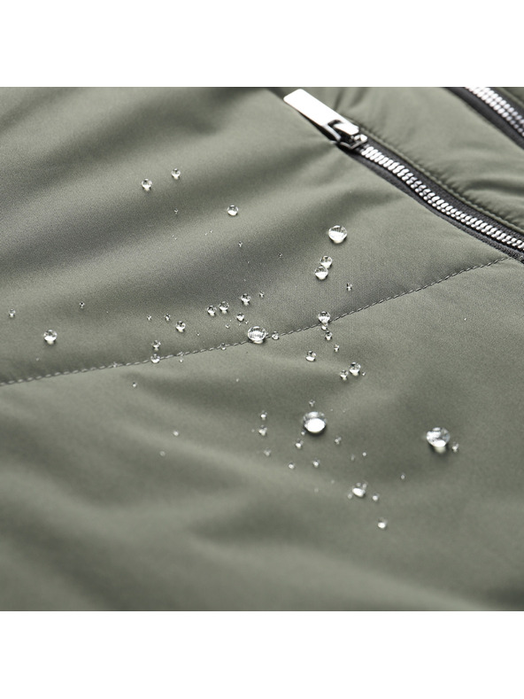 ALPINE PRO Pánska dlhšia zimná bunda s membránou ptx ALPINE PRO COLWEL petrol