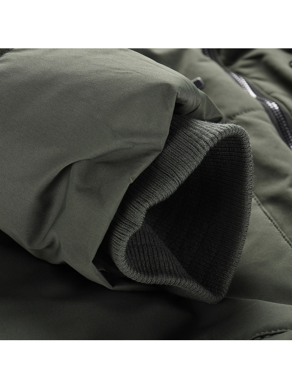 ALPINE PRO Pánska dlhšia zimná bunda s membránou ptx ALPINE PRO COLWEL petrol