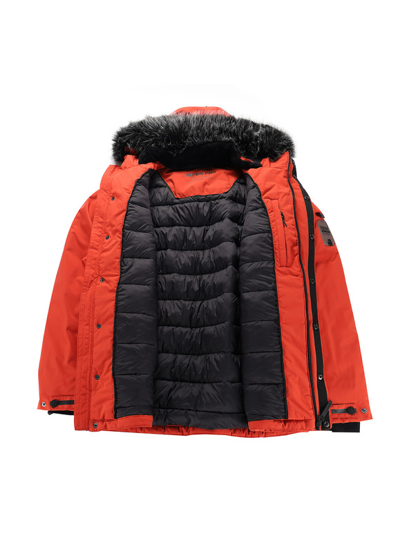 ALPINE PRO Pánska zimná bunda s membránou ptx ALPINE PRO WERD 2 red clay