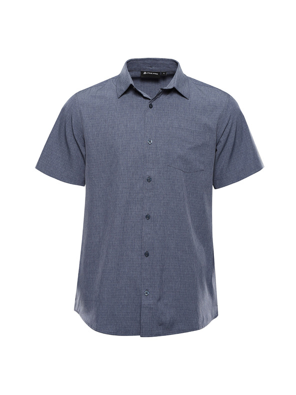 ALPINE PRO Pánska rýchlosúšiaca košeľa ALPINE PRO WERAN dk.metal blue