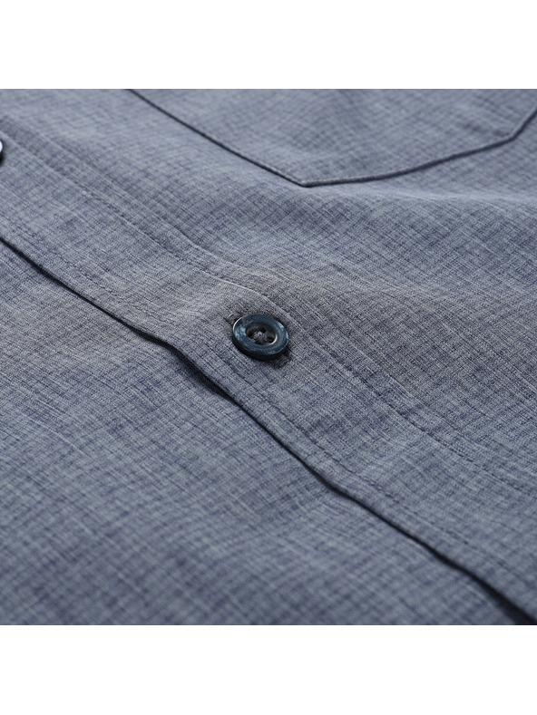 ALPINE PRO Pánska rýchlosúšiaca košeľa ALPINE PRO WERAN dk.metal blue