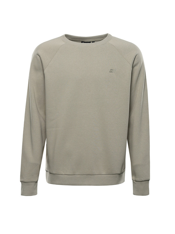 ALPINE PRO Pánska bavlnená mikina ALPINE PRO NEGG abbey stone