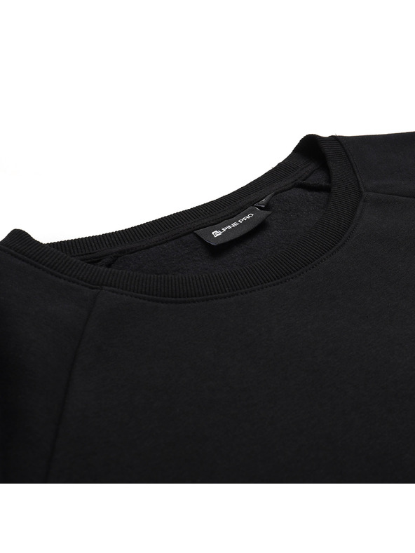 ALPINE PRO Pánska bavlnená mikina ALPINE PRO NEGG black