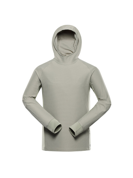 ALPINE PRO Pánska rýchlo schnutúca mikina ALPINE PRO FEZ abbey stone