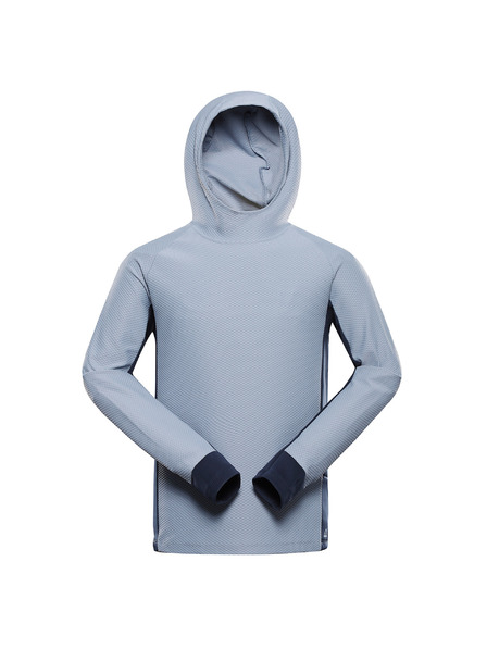 ALPINE PRO Pánska rýchlo schnutúca mikina ALPINE PRO FEZ ashley blue