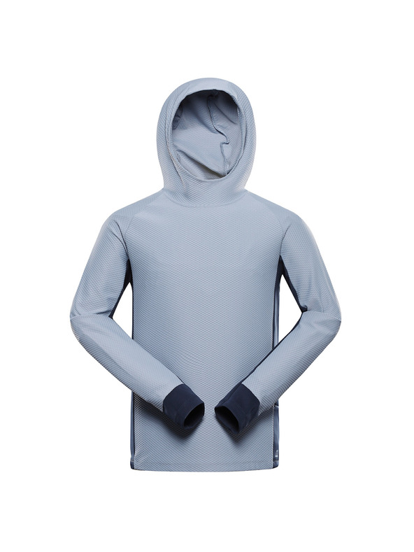 ALPINE PRO Pánska rýchlo schnutúca mikina ALPINE PRO FEZ ashley blue