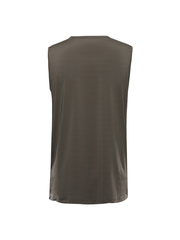 ALPINE PRO Pánske rýchlo schnúce tielko s cool dry ALPINE PRO GELAD 3 stone gray