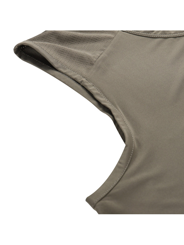 ALPINE PRO Pánske rýchlo schnúce tielko s cool dry ALPINE PRO GELAD 3 stone gray