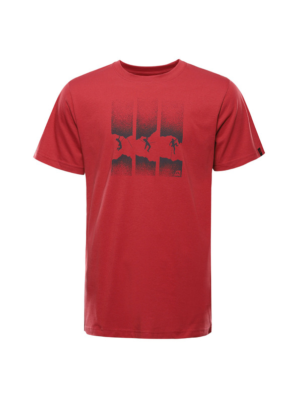 ALPINE PRO Pánske rýchloschnúce tričko s cool dry ALPINE PRO BOLEN 2 cardinal varianta pb