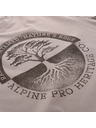 ALPINE PRO Pánske bavlnené tričko ALPINE PRO DORG driftwood varianta pa