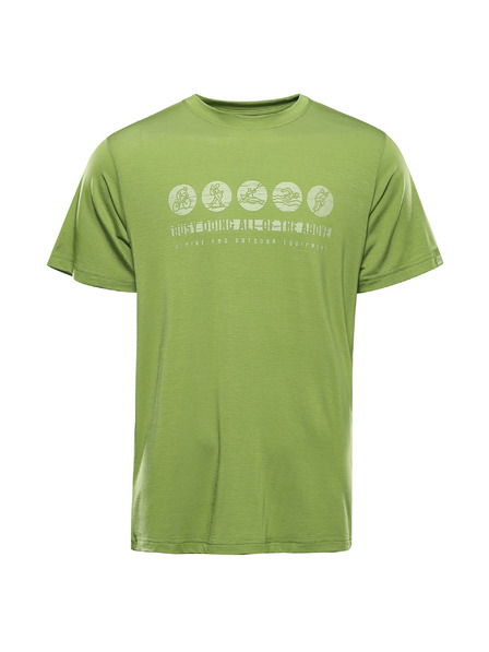 ALPINE PRO Pánske funkčné tričko s antibakteriálnou úpravou ALPINE PRO LYOR peridot