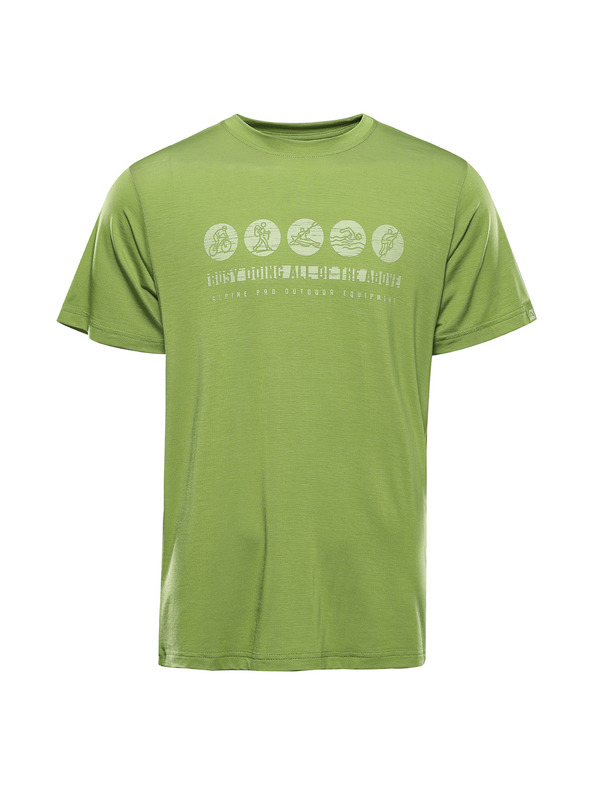 ALPINE PRO Pánske funkčné tričko s antibakteriálnou úpravou ALPINE PRO LYOR peridot