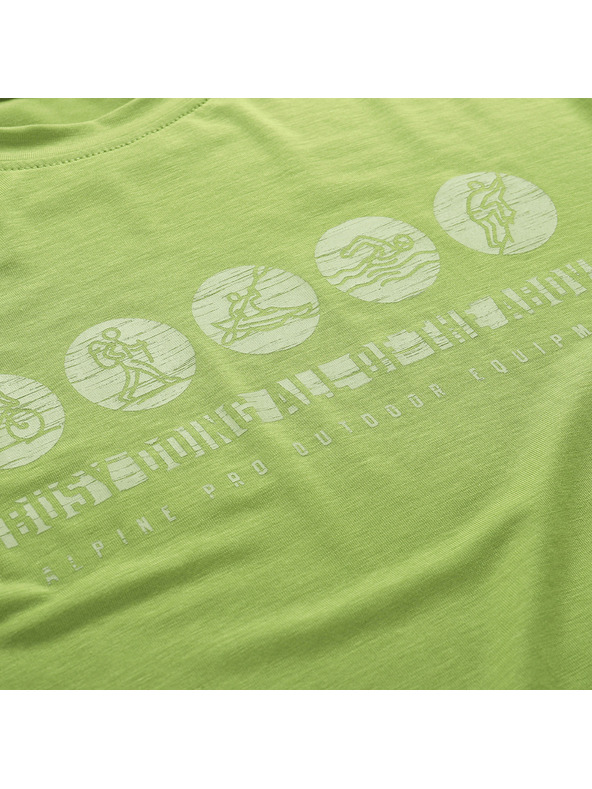 ALPINE PRO Pánske funkčné tričko s antibakteriálnou úpravou ALPINE PRO LYOR peridot