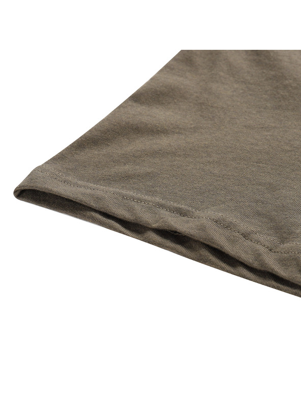 ALPINE PRO Pánske tričko z nemačkavého materiálu ALPINE PRO NOGER stone gray varianta pb