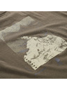ALPINE PRO Pánske tričko z nemačkavého materiálu ALPINE PRO NOGER stone gray varianta pb