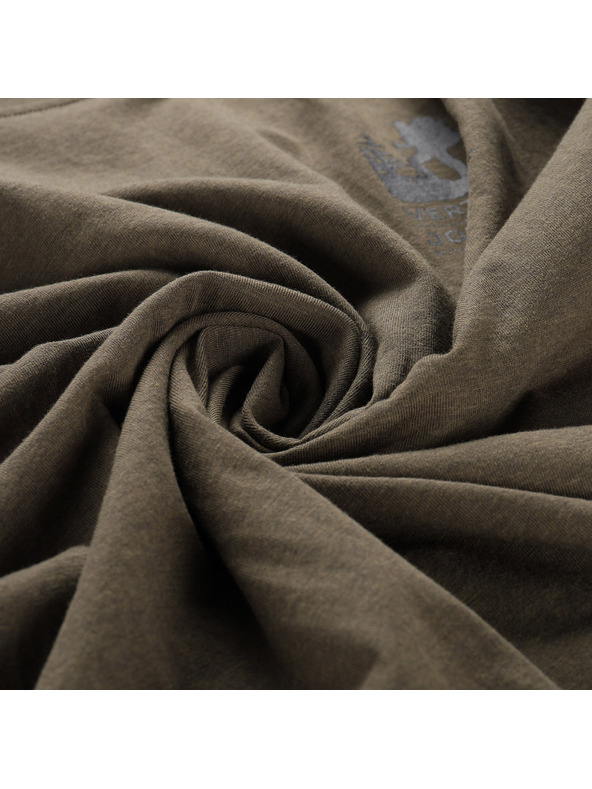 ALPINE PRO Pánske tričko z nemačkavého materiálu ALPINE PRO NOGER stone gray varianta pb