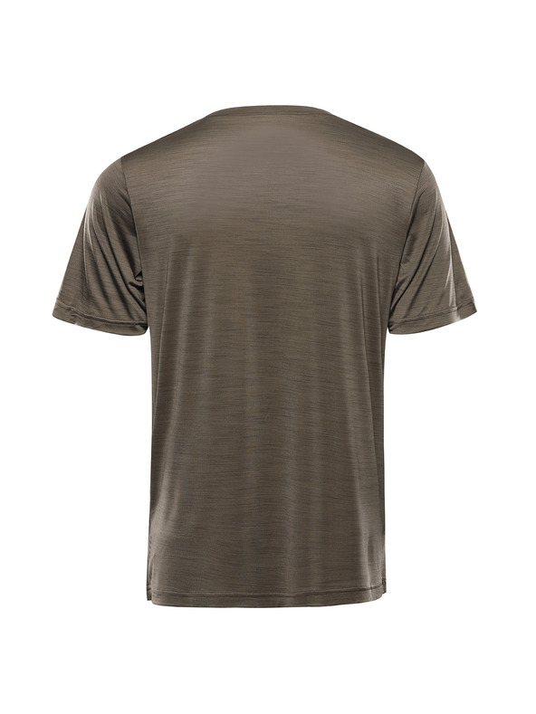 ALPINE PRO Pánske rýchloscehnúce tričko s cool dry ALPINE PRO BASIK stone gray