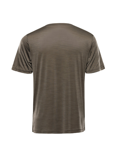 ALPINE PRO Pánske rýchloscehnúce tričko s cool dry ALPINE PRO BASIK stone gray
