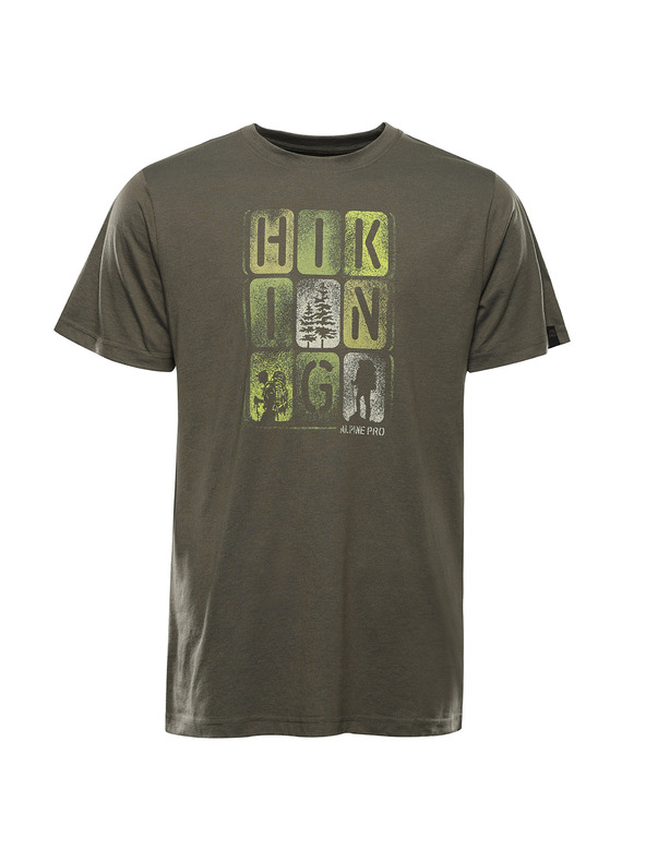 ALPINE PRO Pánske rýchloschnúce tričko s cool dry ALPINE PRO BOLEN 2 stone gray varianta pa