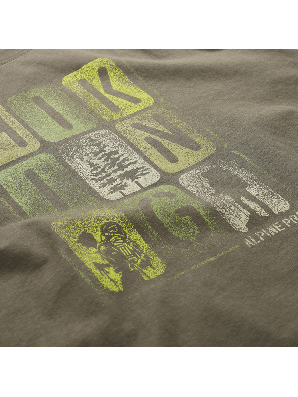 ALPINE PRO Pánske rýchloschnúce tričko s cool dry ALPINE PRO BOLEN 2 stone gray varianta pa