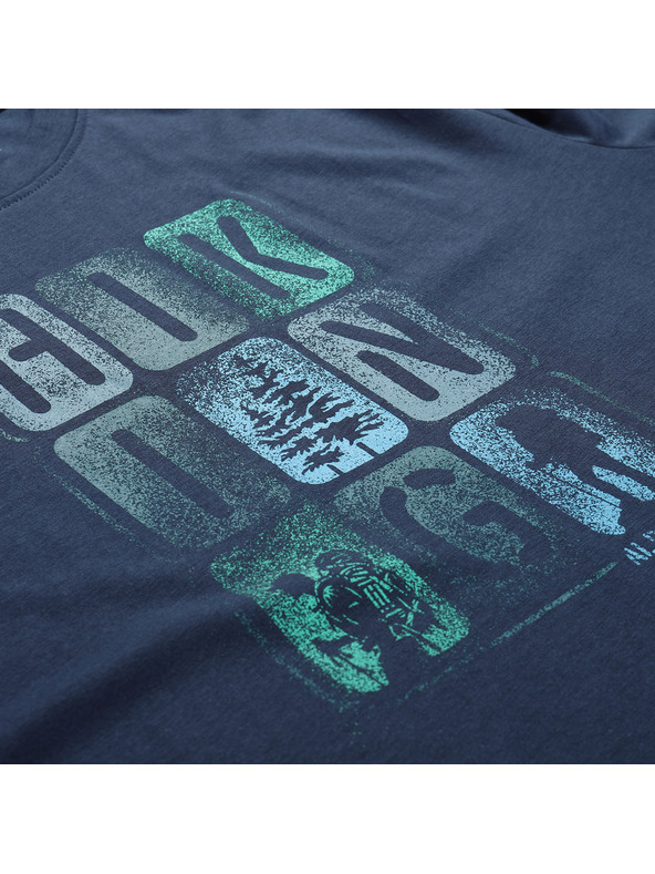 ALPINE PRO Pánske rýchloschnúce tričko s cool dry ALPINE PRO BOLEN 2 moonlit ocean varianta pa