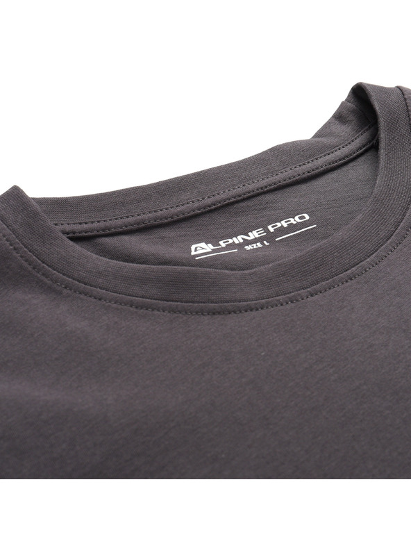 ALPINE PRO Pánske bavlnené tričko ALPINE PRO DOMEN obsidian varianta pa