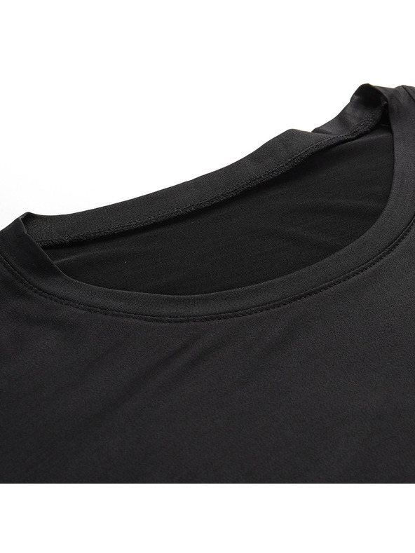 ALPINE PRO Pánske rýchloscehnúce tričko s cool dry ALPINE PRO MARETH black