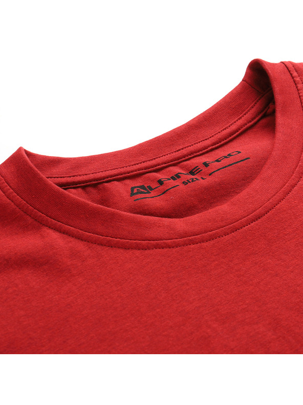ALPINE PRO Pánske tričko z nemačkavého materiálu ALPINE PRO NOGER cardinal varianta pb