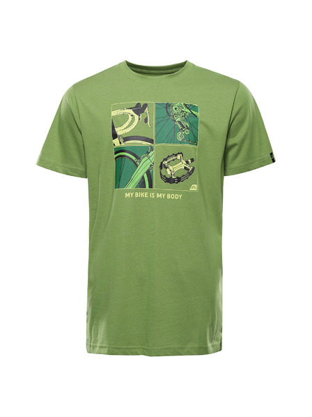 ALPINE PRO Pánske tričko z organickej bavlny ALPINE PRO TERMES 3 peridot varianta pa