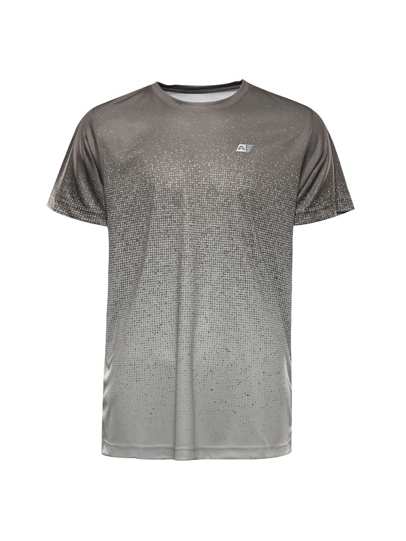 ALPINE PRO Pánske funkčné tričko s cool dry ALPINE PRO QUATR stone gray varianta pd