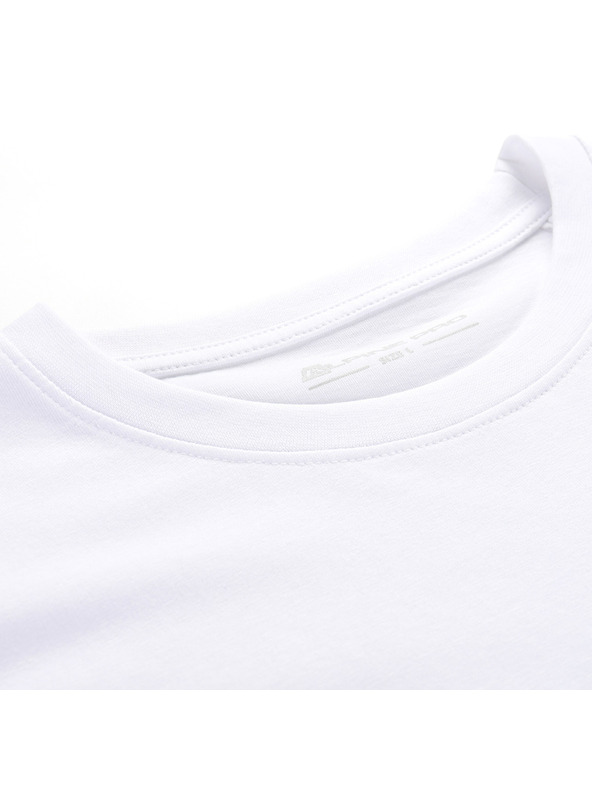 ALPINE PRO Pánske bavlnené tričko ALPINE PRO DOMEN white varianta pa