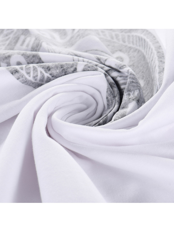 ALPINE PRO Pánske bavlnené tričko ALPINE PRO DOMEN white varianta pa