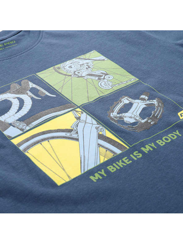 ALPINE PRO Pánske tričko z organickej bavlny ALPINE PRO TERMES 3 blue wing teal varianta pa