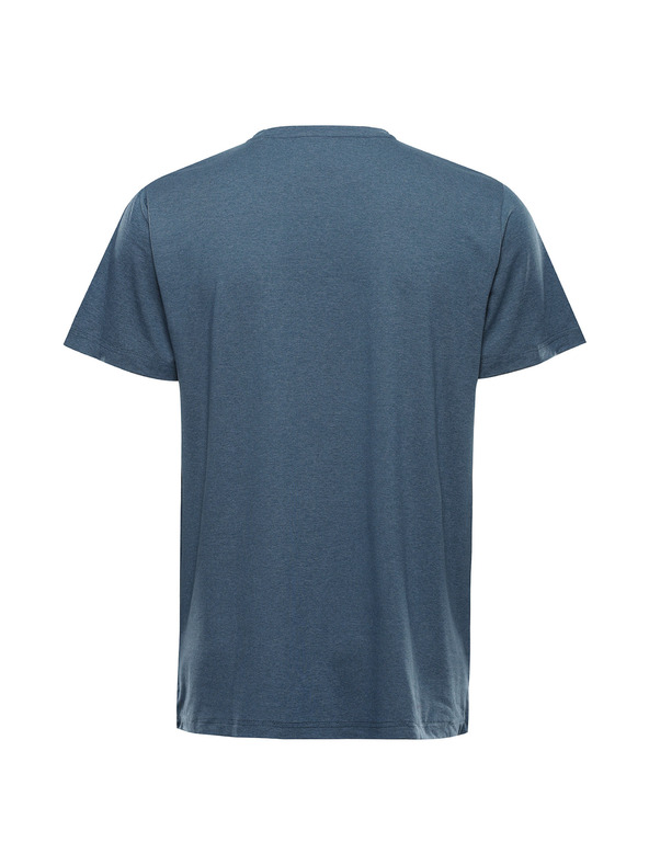 ALPINE PRO Pánske tričko z nemačkavého materiálu ALPINE PRO GORAF 2 dk.metal blue varianta pa