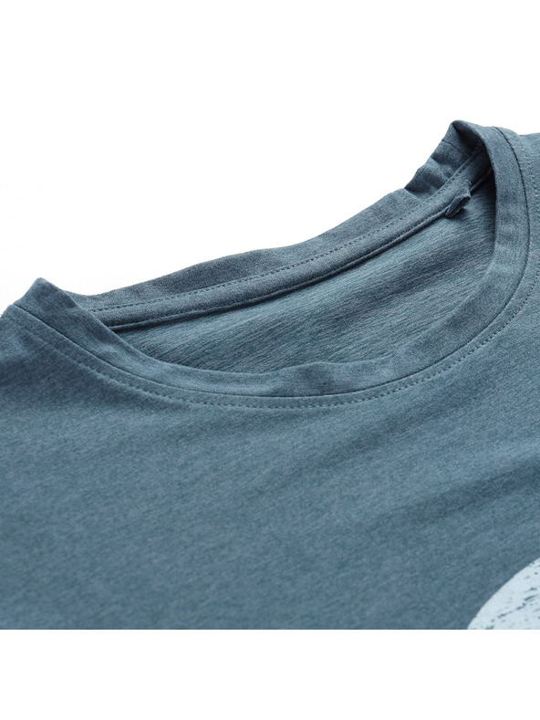 ALPINE PRO Pánske tričko z nemačkavého materiálu ALPINE PRO GORAF 2 dk.metal blue varianta pa