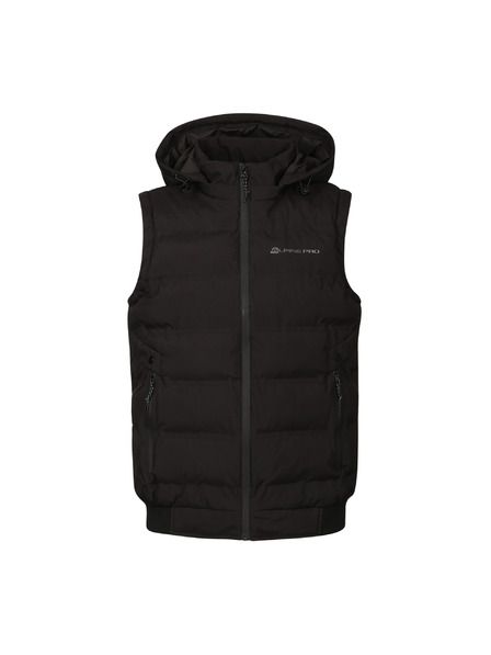 ALPINE PRO Pánska vyhriateľná vesta s usb typu a ALPINE PRO HEAT black
