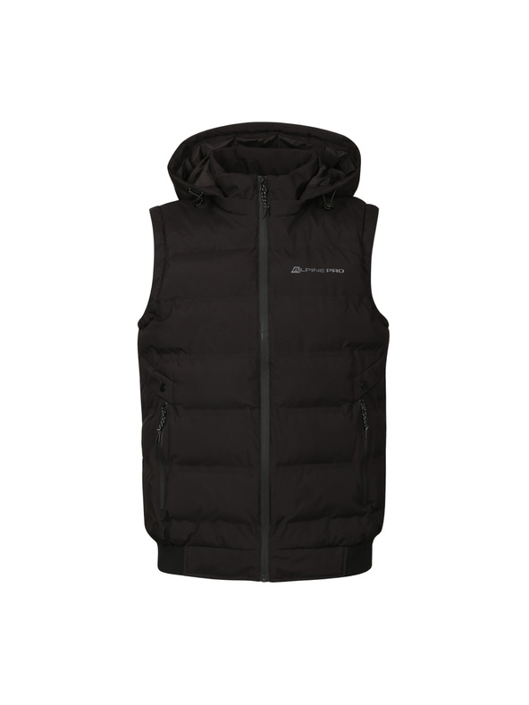 ALPINE PRO Pánska vyhriateľná vesta s usb typu a ALPINE PRO HEAT black