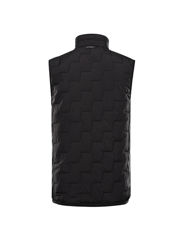 ALPINE PRO Pánska hrejivá vesta s merino výplňou ALPINE PRO NERC black