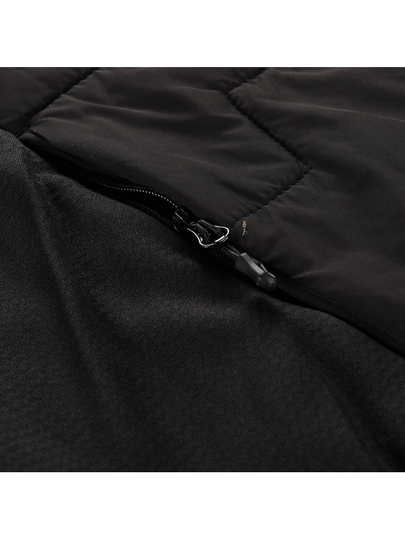 ALPINE PRO Pánska hrejivá vesta s merino výplňou ALPINE PRO NERC black