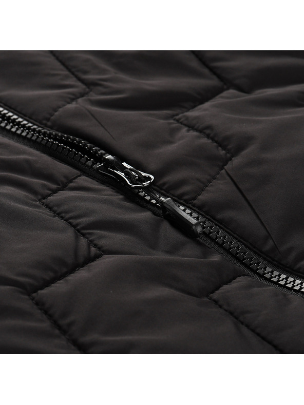 ALPINE PRO Pánska hrejivá vesta s merino výplňou ALPINE PRO NERC black