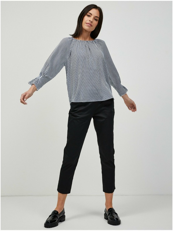 Orsay Modrá pruhovaná blúzka ORSAY