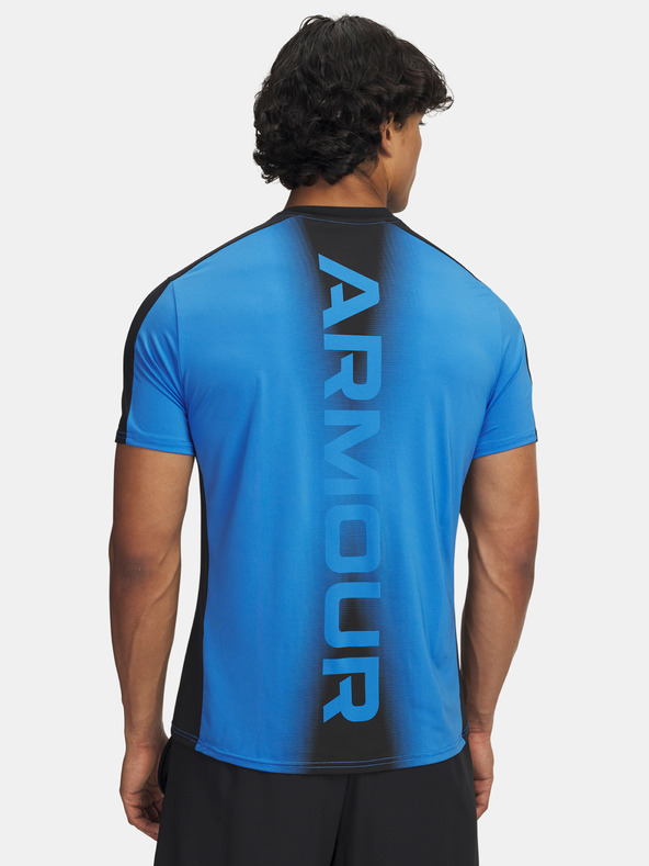 Under Armour Pánske tričko Under Armour UA HG Wordmark SS-BLU