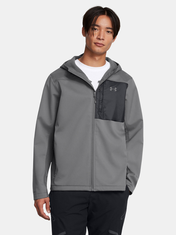 Under Armour Pánska bunda Under Armour SHIELD HOODED JACKET-GRY