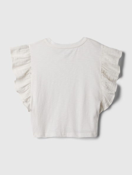GAP Baby crop top s volánikmi GAP