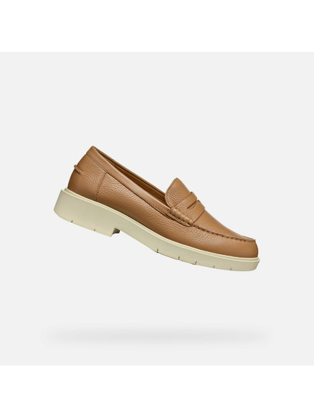 Geox Béžové dámske mokasíny Geox Spherica EC1