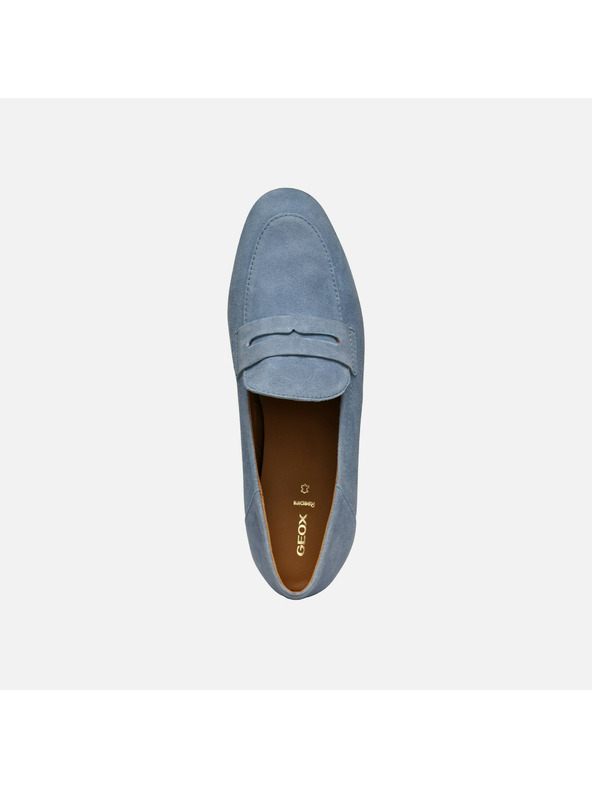 Geox Svetlomodré dámske mokasíny Geox Mantinea